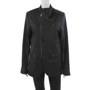 Valiant Mens Military Jacket Black 100% Premium Cotton Size M